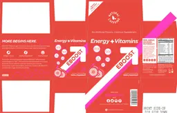 Label for EBOOST Energy Powder Orange