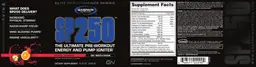 Label for SP250 Fruit Punch