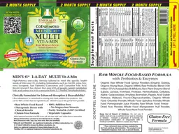 Label for CoEnzymated Men's 45+ Multi Vit-A-Min