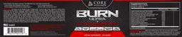 Label for Burn Ultra Passion Peach Tea