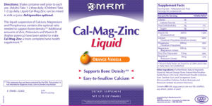 Cal-Mag-Zinc Liquid Orange-Vanilla