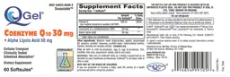 QGel Coenzyme Q10 30 mg + Alpha Lipoic Acid 50 mg
