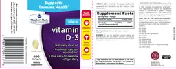 Label for 2000 IU Vitamin D-3
