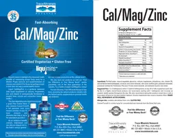 Label for Cal/Mag/Zinc Pina Colada