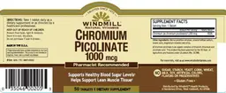 Label for Chromium Picolinate 1000 mcg
