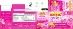 Label for Pink 1,000 mg Vitamin C Pink Lemonade
