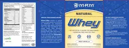 Label for Natural Whey Rich Vanilla
