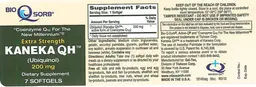 Label for Extra Strength Kaneka QH 200 mg