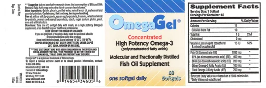 Label for OmegaGel