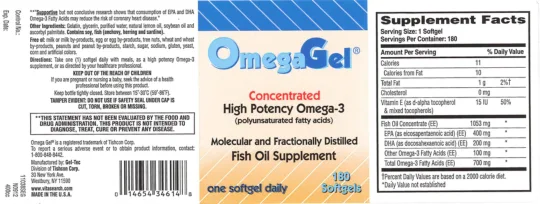 Label for OmegaGel