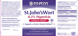 Label for St. John's Wort