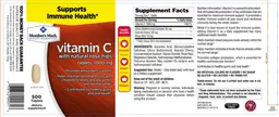 Label for Vitamin C with Natural Rose Hips Tablets, 1000 mg