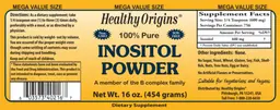 Label for Inositol Powder