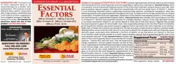 Label for Essential Factors