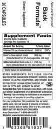 Label for Back Formula