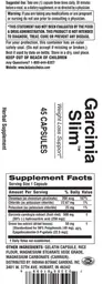 Label for Garcinia Slim