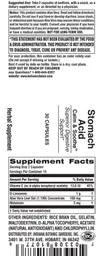 Label for Stomach Acid Calm & Soothe