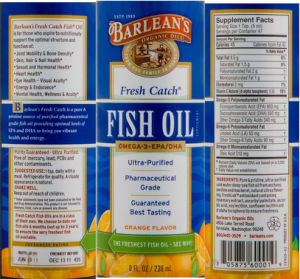 Fresh Catch Fish Oil Orange Flavor