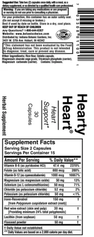 Label for Hearty Heart