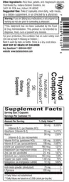 Label for Thyroid Complex