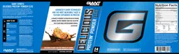 Label for Delicious Protein Powder Elite Delicious Peanut Butter Chocolate Shake