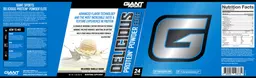 Label for Delicious Protein Powder Elite Delicious Vanilla Shake