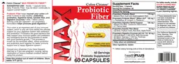 Label for Colon Cleanse Max Probiotic Fiber