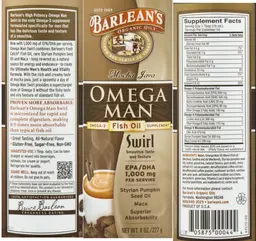 Label for Omega Man Mocha Java Swirl