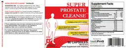 Label for Super Prostate Cleanse