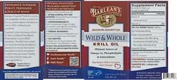 Label for Wild & Whole Krill Oil