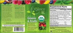Label for Nutrient-Dense Greens & Fruits