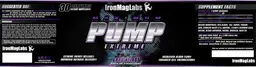 Label for MAXIMUM PUMP EXTREME Grape Blast