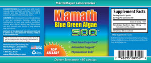 Klamath Blue Green Algae 500