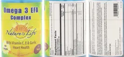 Label for Omega 3 EFA Complex