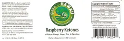 Label for Raspberry Ketones