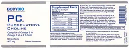 Label for PC Phosphatidyl Choline