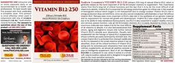 Label for Vitamin B12-250