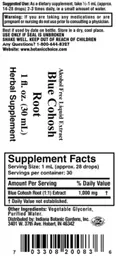 Label for Blue Cohosh Root