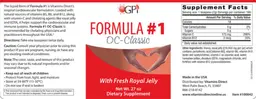 Label for Formula #1 OC-Classic With Fresh Royal Jelly