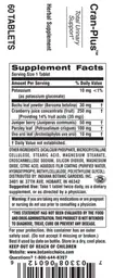 Label for Cran-Plus