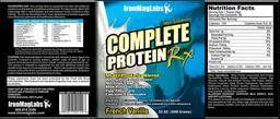 Label for Complete Protein RX French Vanilla