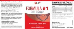 Label for Formula #1 OC-Classic With Fresh Royal Jelly