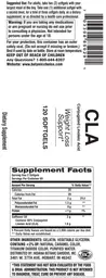 Label for CLA Conjugated Linoleic Acid