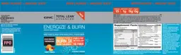 Label for Energize & Burn Fruit Punch