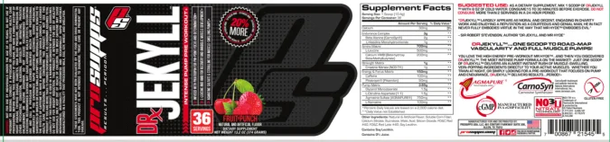 Label for Dr. Jekyll Fruit Punch