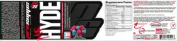 Label for Mr Hyde Intense Energy Pre Workout Blue Razz