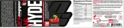 Label for Mr Hyde Intense Energy Pre Workout Fruit Punch
