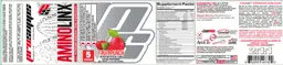 Label for AminoLinx Fruit Punch