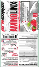 Label for AminoLinx Fruit Punch