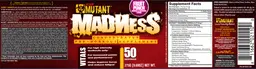 Label for Madness Fruit Punch
